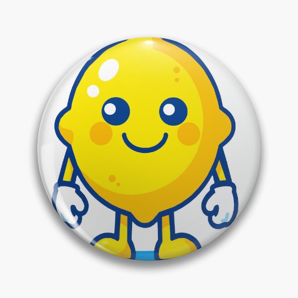 Item preview, Cute Kawaii Lemon Character | Happy Yellow Summer Fruit designed and sold by Felia001.