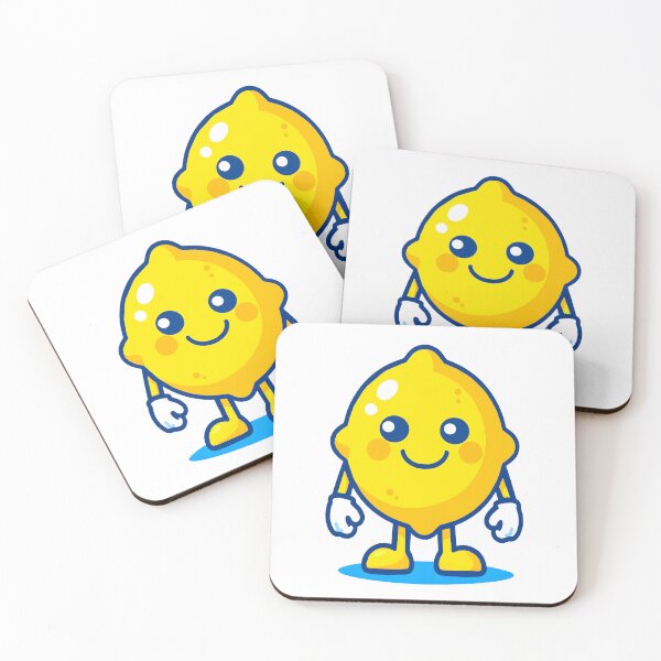 Item preview, Cute Kawaii Lemon Character | Happy Yellow Summer Fruit designed and sold by Felia001.