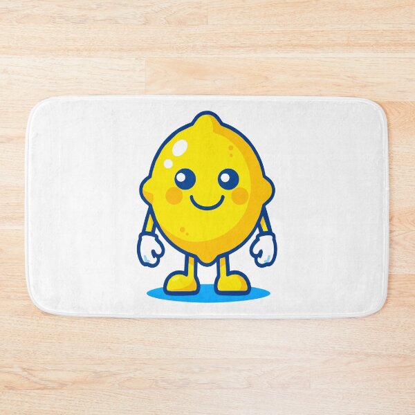 Item preview, Cute Kawaii Lemon Character | Happy Yellow Summer Fruit designed and sold by Felia001.