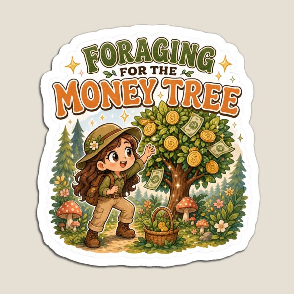 Item preview, Foraging for the money tree designed and sold by Bluff Ridge Creations.