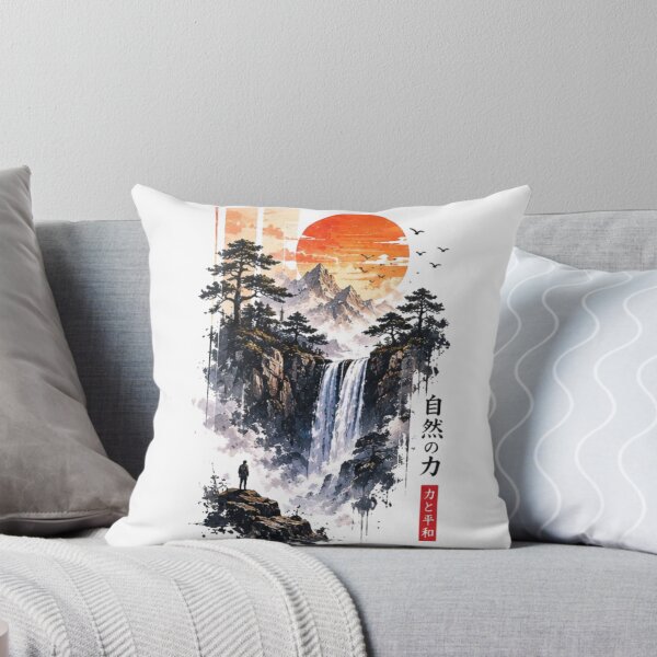 Item preview, Nature’s Power – Majestic Waterfall Mountain Adventure Artwork designed and sold by novaduman.