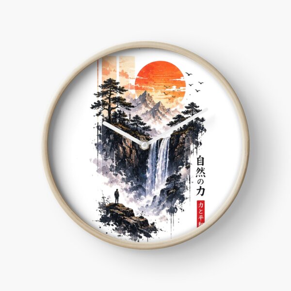 Item preview, Nature’s Power – Majestic Waterfall Mountain Adventure Artwork designed and sold by novaduman.