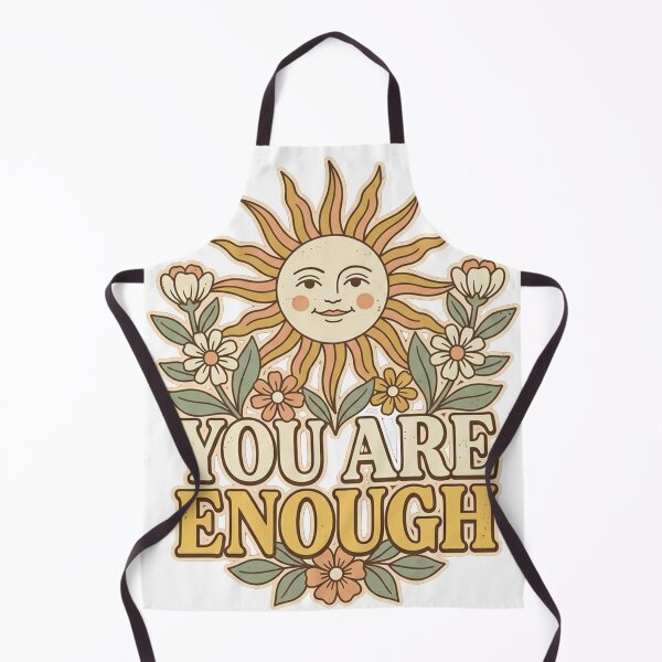 Item preview, You Are Enough Retro Sun Floral designed and sold by PlushFutura.