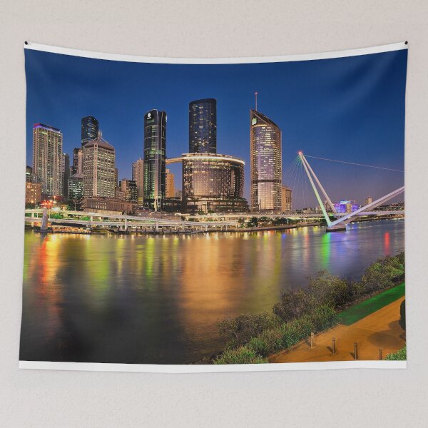 Item preview, Brisbane City at Twilight designed and sold by pcole123.