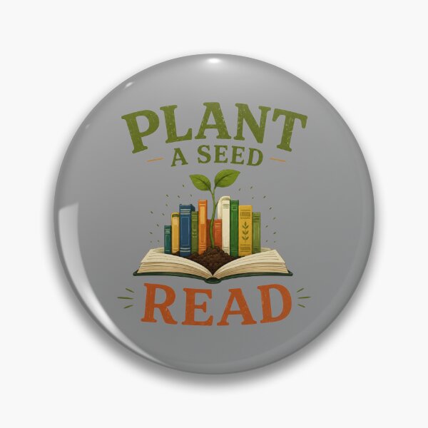 Item preview, Plant a Seed Read Vintage Book Lover Illustration designed and sold by bosamji.