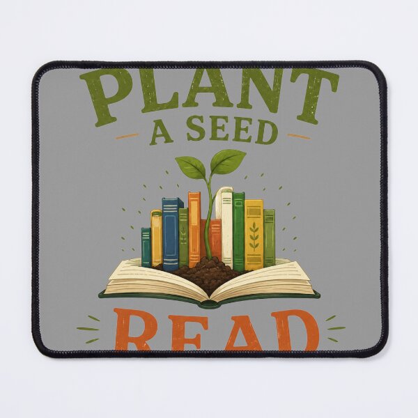 Item preview, Plant a Seed Read Vintage Book Lover Illustration designed and sold by bosamji.