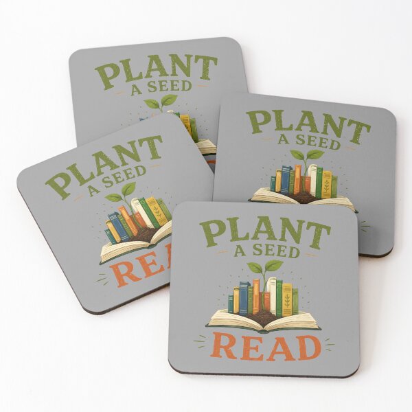 Item preview, Plant a Seed Read Vintage Book Lover Illustration designed and sold by bosamji.