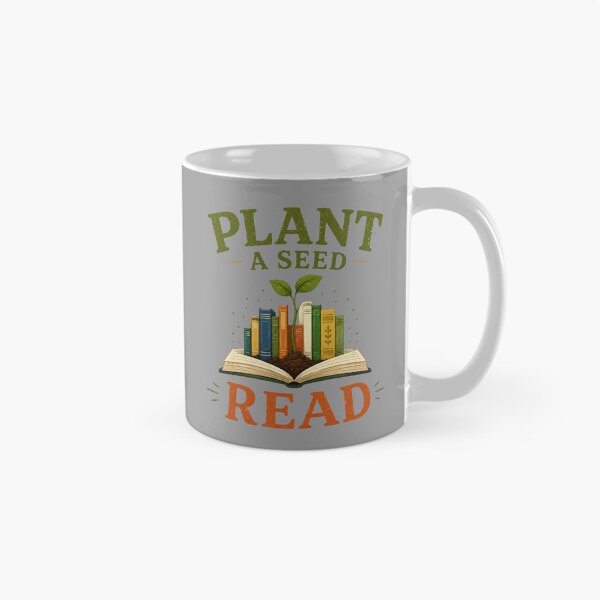 Item preview, Plant a Seed Read Vintage Book Lover Illustration designed and sold by bosamji.