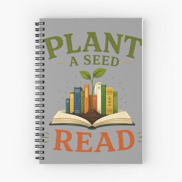 Item preview, Plant a Seed Read Vintage Book Lover Illustration designed and sold by bosamji.