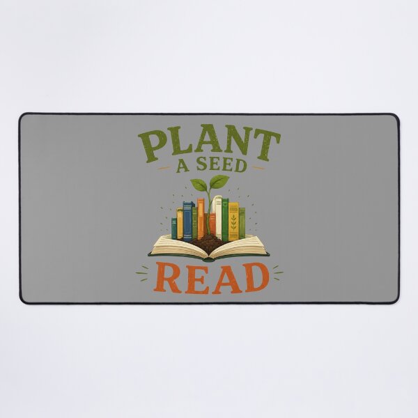 Item preview, Plant a Seed Read Vintage Book Lover Illustration designed and sold by bosamji.
