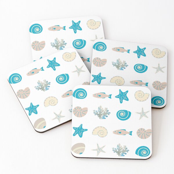 Item preview, Beach pattern brown and teal designed and sold by Boy and Belugee.