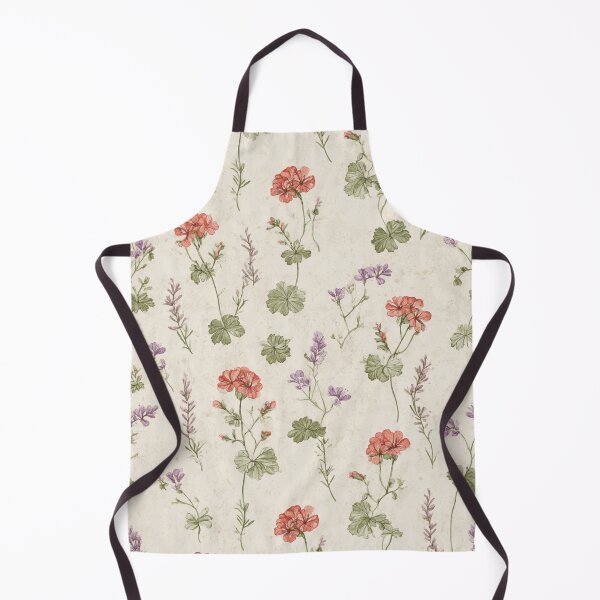 Item preview, Cottage Garden Florals | Vintage Geranium & Lavender Botanical Pattern designed and sold by Bound for Wonder.