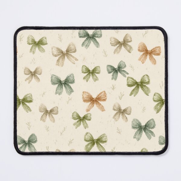 Item preview, Vintage Watercolor Ribbon Bows | Sage Green Cottagecore Pattern designed and sold by Bound for Wonder.