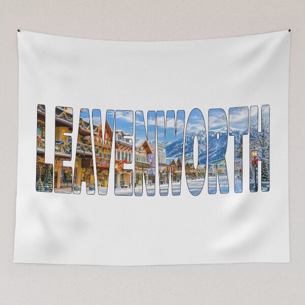 Item preview, LEAVENWORTH - Washington State Winter Wonderland Cascade Mountains designed and sold by Adam Gormley.