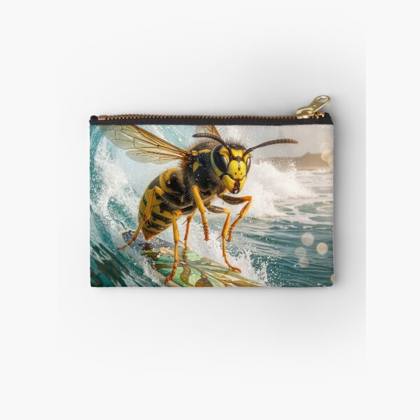 Item preview, Yellowjacket Wasp Rides the Waves designed and sold by Tridentulus.