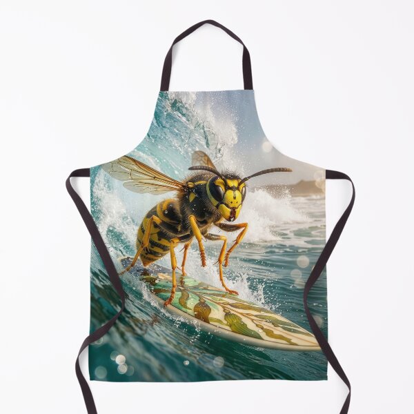 Item preview, Yellowjacket Wasp Rides the Waves designed and sold by Tridentulus.
