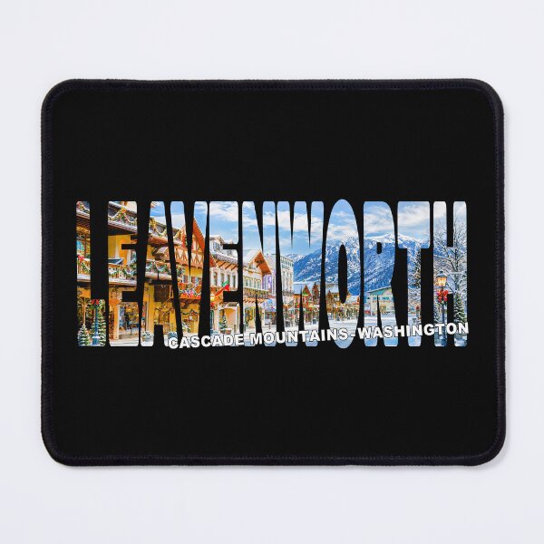 Item preview, LEAVENWORTH Cascade Mountains Washington - Winter Wonderland Snow designed and sold by Adam Gormley.