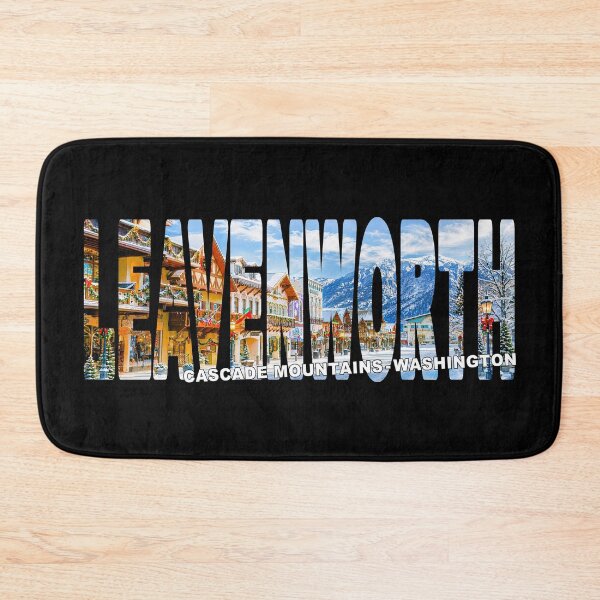 Item preview, LEAVENWORTH Cascade Mountains Washington - Winter Wonderland Snow designed and sold by Adam Gormley.