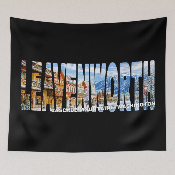 Item preview, LEAVENWORTH Cascade Mountains Washington - Winter Wonderland Snow designed and sold by Adam Gormley.