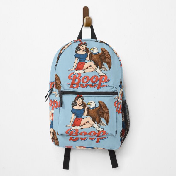 Item preview, Hand Boop Nose Girl Eagle Funny Patriotic 4th of July designed and sold by gear-posters.