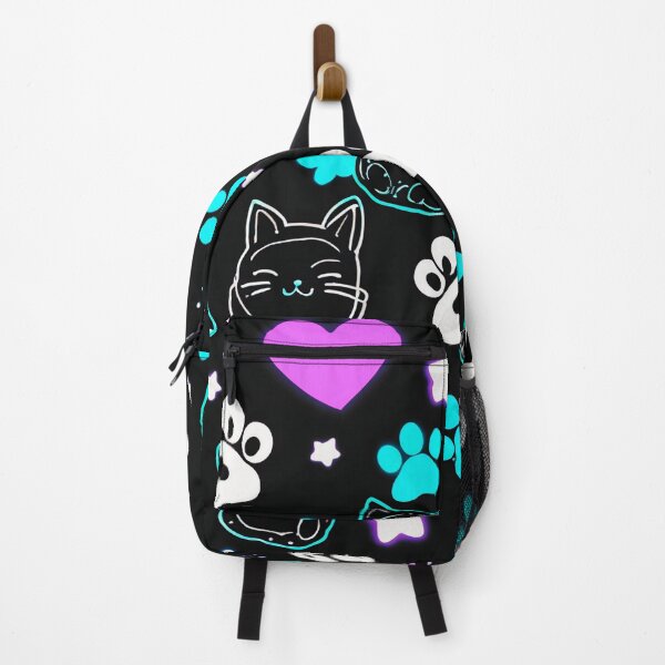 Item preview, Neon Kawaii Cat Paw Pattern Aesthetic Design designed and sold by IMuDesigner.