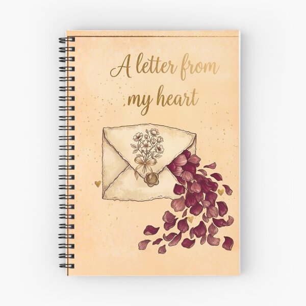 Item preview, Vintage Letter with Rose Petals Wax Seal from My Heart designed and sold by Good Vibes .