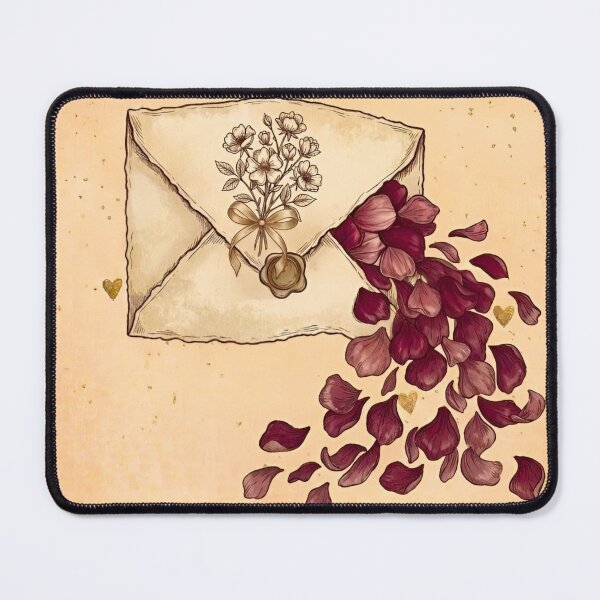 Item preview, Vintage Letter with Rose Petals Wax Seal from My Heart designed and sold by Good Vibes .
