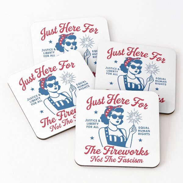 Item preview, Just Here For The Fireworks Not The Fascism 4th of July designed and sold by gunaone-design.