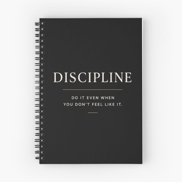 Item preview, Discipline Motivation Quote Typography Design | Minimalist Success Mindset Wall Art designed and sold by NBT-NOVA.