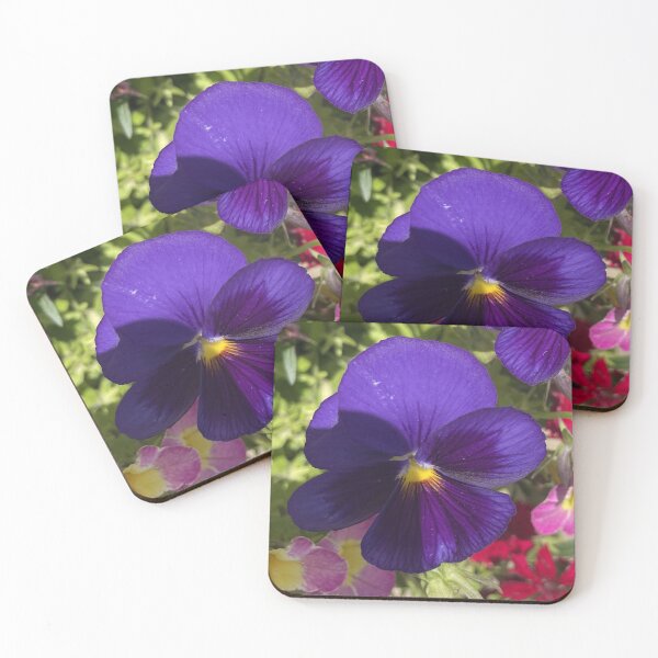 Item preview, Vibrant Purple Viola Pansy Flower Macro Photography designed and sold by greyforaday.