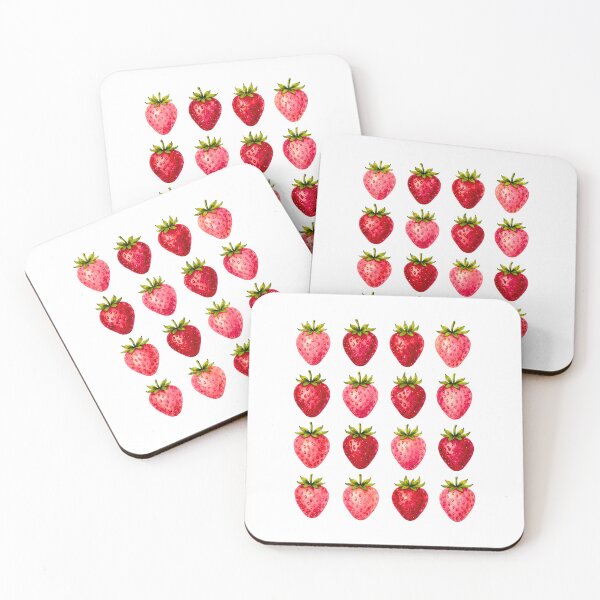 Item preview, Watercolor Strawberry Pattern Tee – Cute Cottagecore Fruit Summer Design designed and sold by All1style.