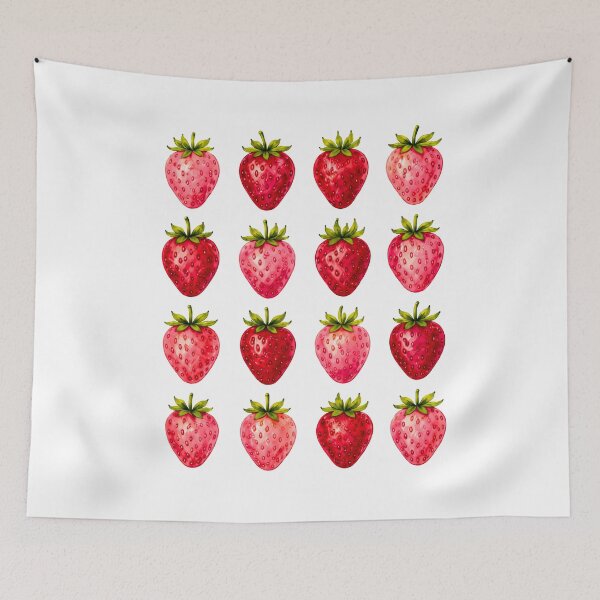 Item preview, Watercolor Strawberry Pattern Tee – Cute Cottagecore Fruit Summer Design designed and sold by All1style.