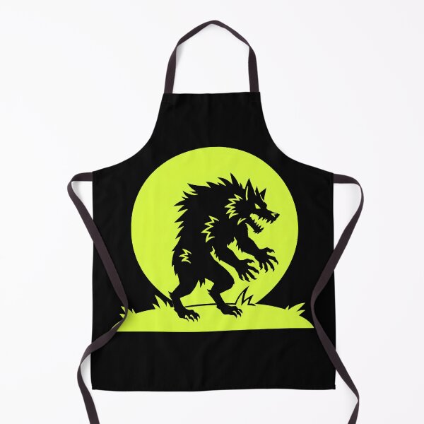 Item preview, Full Moon Werewolf Silhouette Neon designed and sold by DredMuunStudios.