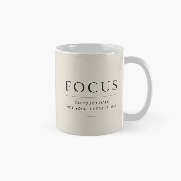 Item preview, Focus on Your Goals Not Your Distractions Typography Motivational Quote designed and sold by NBT-NOVA.