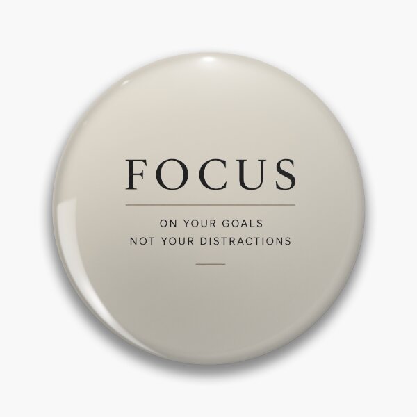 Item preview, Focus on Your Goals Not Your Distractions Typography Motivational Quote designed and sold by NBT-NOVA.