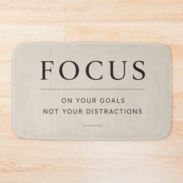 Item preview, Focus on Your Goals Not Your Distractions Typography Motivational Quote designed and sold by NBT-NOVA.