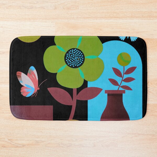 Item preview, Modern Botanical Flower & Butterfly Art designed and sold by joycrysstudio.