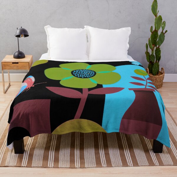 Item preview, Modern Botanical Flower & Butterfly Art designed and sold by joycrysstudio.
