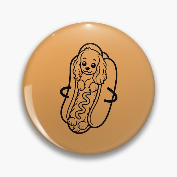 Item preview, Cavalier King Charles Spaniel Hot Dog Funny Dog designed and sold by Kaurisdigital.