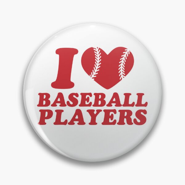 Item preview, I Love Baseball Players - Funny Baseball Supporter designed and sold by gunaone-design.