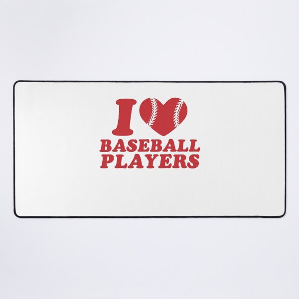 Item preview, I Love Baseball Players - Funny Baseball Supporter designed and sold by gunaone-design.