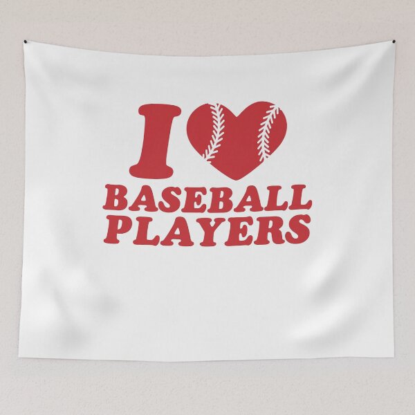 Item preview, I Love Baseball Players - Funny Baseball Supporter designed and sold by gunaone-design.
