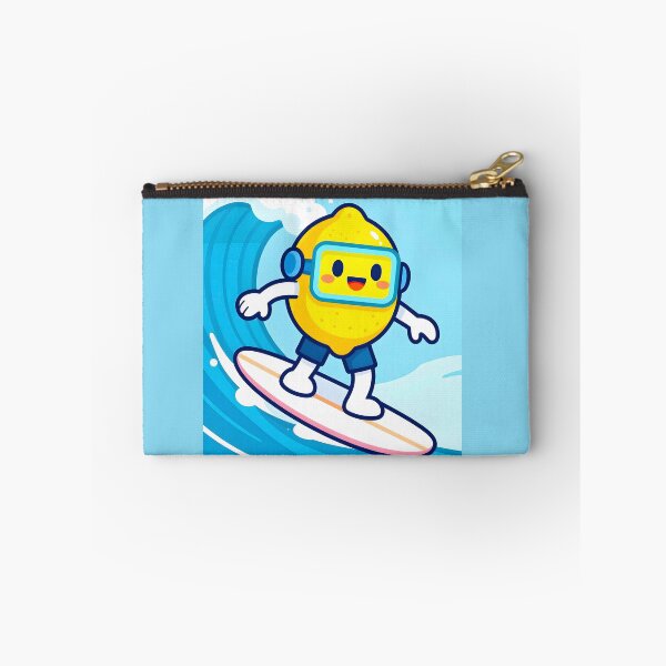 Item preview, Cute Surfing Lemon on Wave | Kawaii Cyber Summer Fruits designed and sold by Felia001.