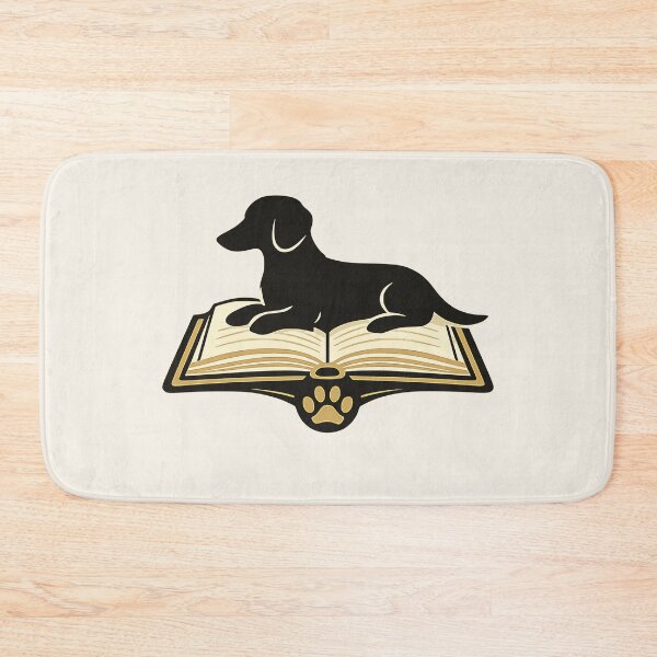 Item preview, Dog Reading Book Paw Print designed and sold by Corvoria.