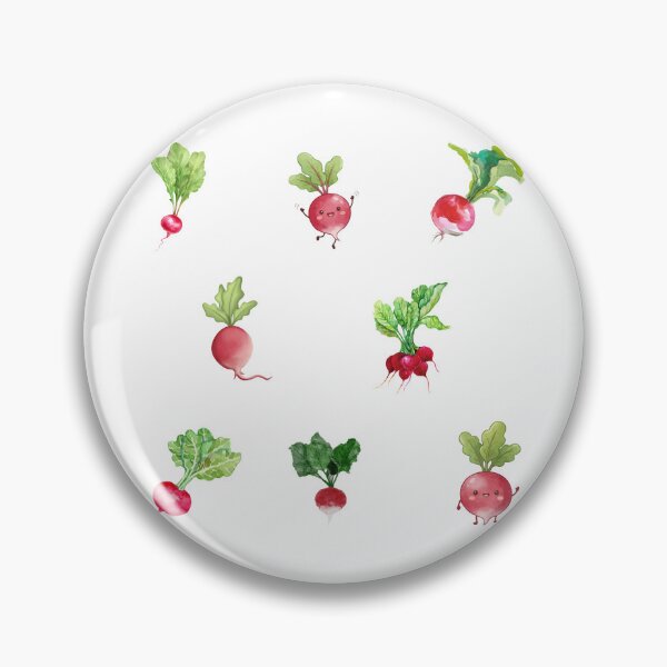 Item preview, Watercolor Radish with Green Tops  designed and sold by silviaol.