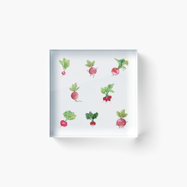 Item preview, Watercolor Radish with Green Tops  designed and sold by silviaol.