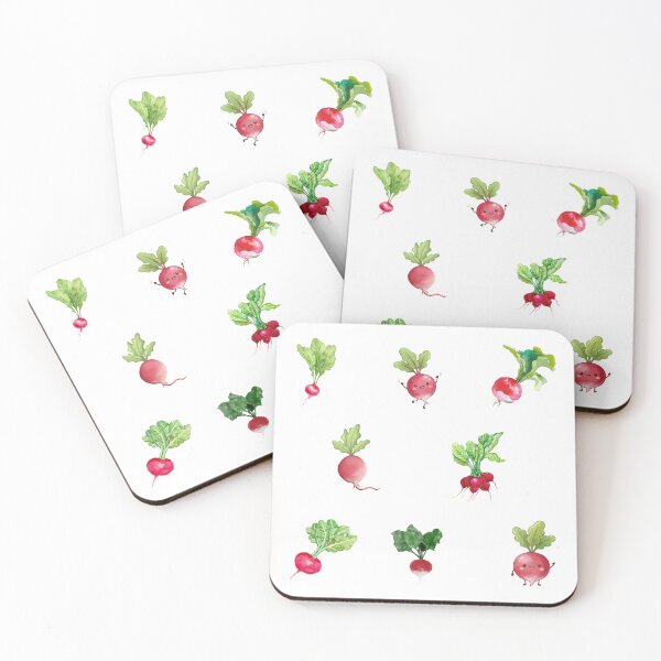 Item preview, Watercolor Radish with Green Tops  designed and sold by silviaol.