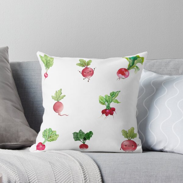 Item preview, Watercolor Radish with Green Tops  designed and sold by silviaol.