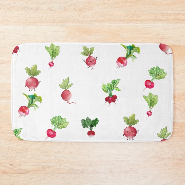 Item preview, Watercolor Radish with Green Tops  designed and sold by silviaol.