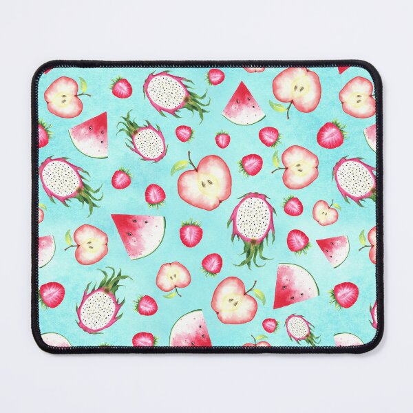 Item preview, Red Fruits on Blue Watercolor designed and sold by lisanganart.